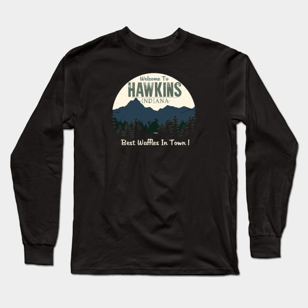 Welcome To Hawkins Long Sleeve T-Shirt by Lmann17